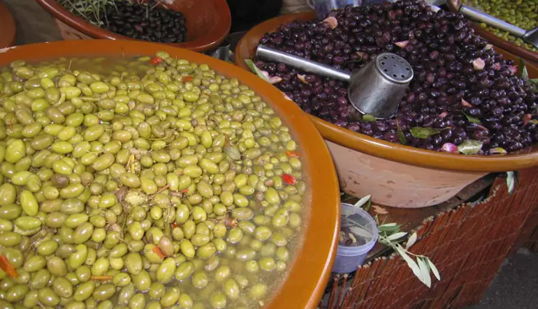 Lot of lovely olives
