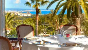 View over Palma from restaurant Es Castell